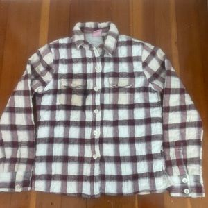 Vintage Roxy quilted flannel shirt jacket